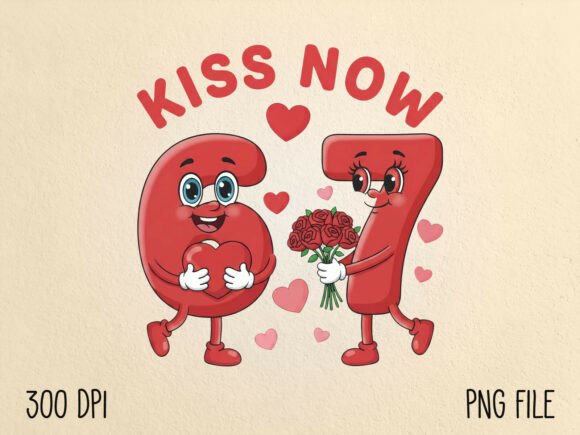 Download Kiss Now Six Seven 6 7 Meme Valentine - Kiss Collection