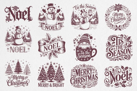 Download Vintage Christmas SVG Bundle - Vintage christmas svg Collection