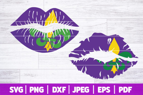 Download Mardi Gras Lips SVG, Mardi Gras Kiss - Kiss Collection