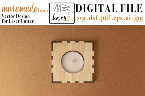 Download Candle Holder Box File for Laser Cutter - Laser cutter Collection