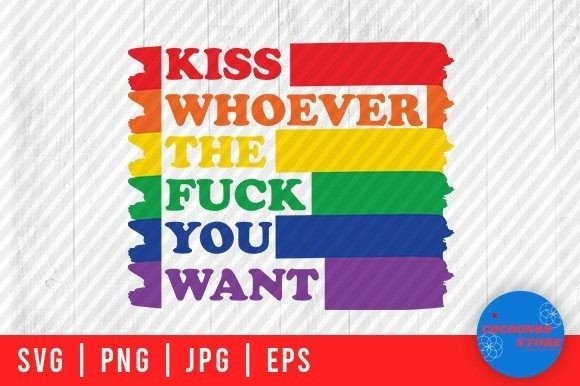 Download Kiss Whoever, Pride, Rainbow, LGBTQ Svg - Kiss Collection