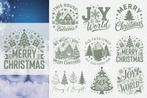Download Vintage Christmas SVG Bundle - Vintage christmas svg Collection