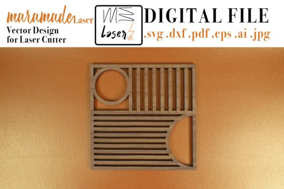 Download Trivet Bauhaus File for Laser Cutter. - Laser cutter Collection