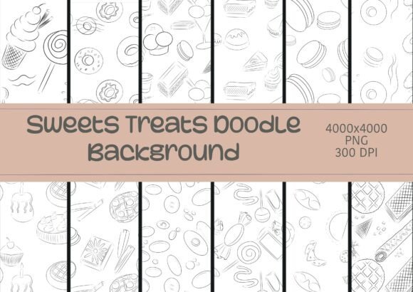 Download Sweet Treats Doodle Backgrounds - Sweet treats Collection
