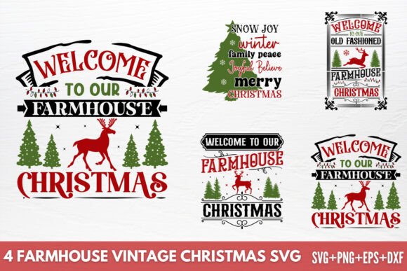Download Farmhouse Vintage Christmas SVG - Vintage christmas svg Collection