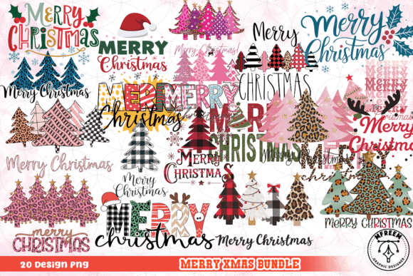 Download Merry Xmas Bundle Clipart PNG - Premium Resources