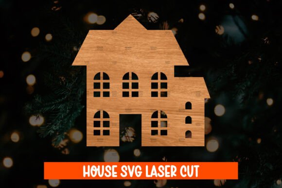 Download House Wood Cut, Building Cut File - Wood cut Collection