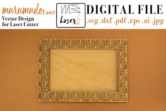 Download Photo Frame Deco File for Laser Cutter - Laser cutter Collection
