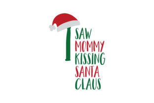 Download Saw Mommy Kissing Santa Claus SVG Cut - Kiss Collection