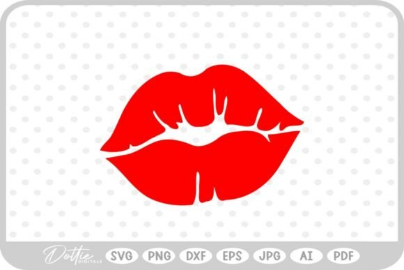 Download Lips Lipstick Kiss Beauty SVG PNG DXF - Kiss Collection