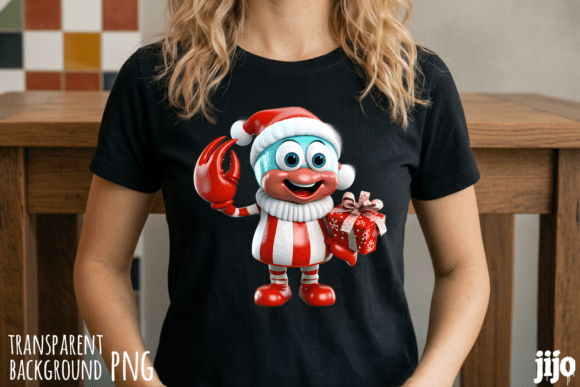 Download Santa Crab Christmas Gift PNG - Premium Resources